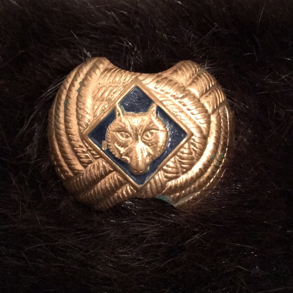 🦊 Vintage Boy Scout Neckerchief holder.